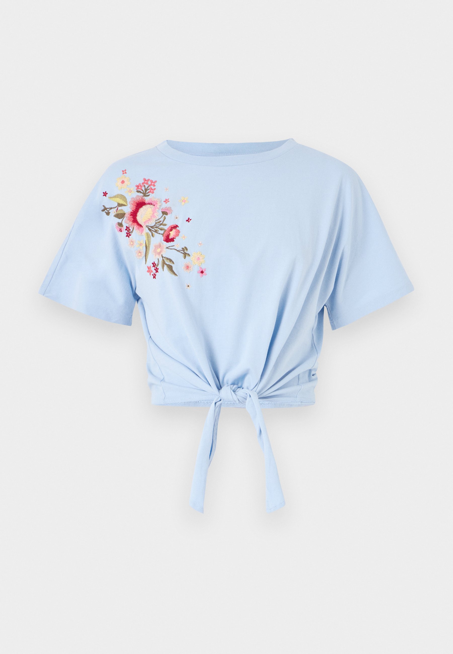 売れ筋商品|||ヤス Tシャツ レディース トップス YASFABIAN KNOT TEE - Print T-shirt - clear sky YAS YASFABIAN KNOT TEE - T-Shirt print - clear sky/hellblau