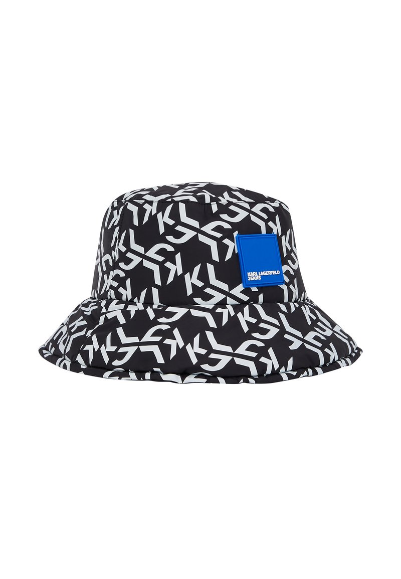 Karl Lagerfeld Jeans PUFFY MONOGRAM ALL OVER PRINT BUCKET Hut black