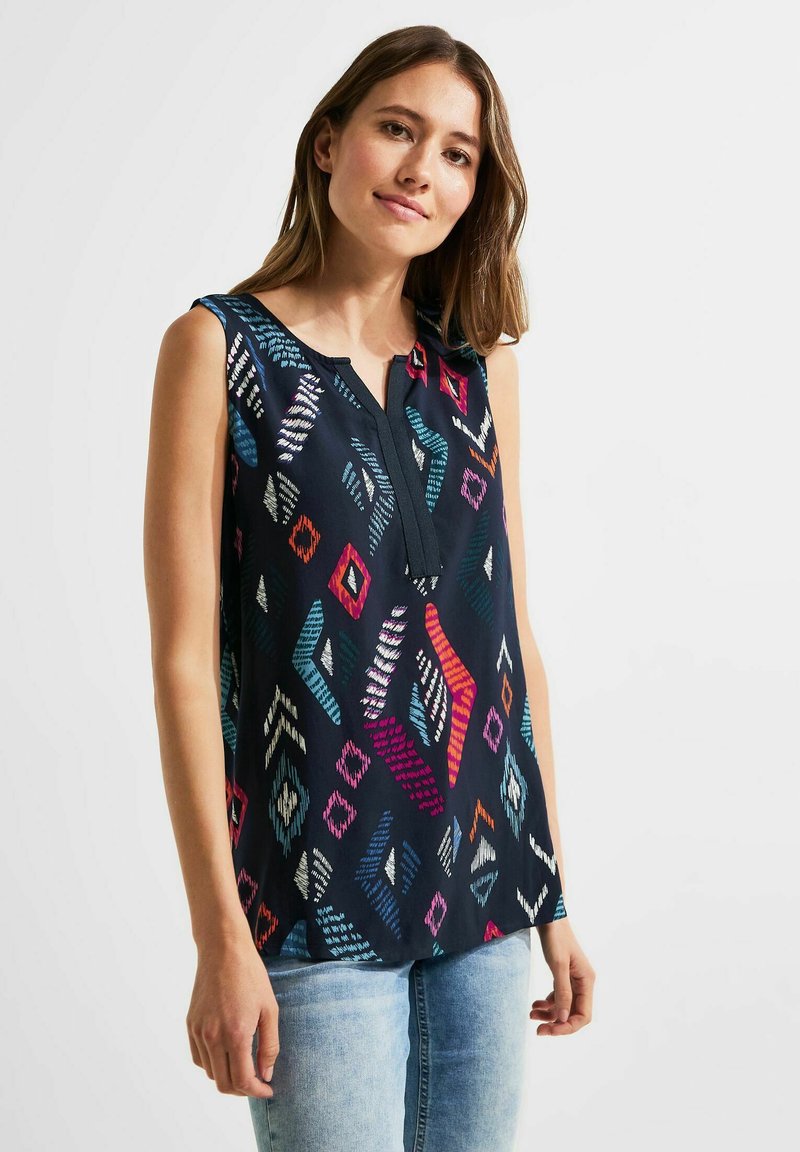 Cecil MULTI PRINT - Bluse - blau