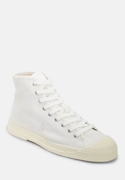 Polo Ralph Lauren CANVAS HIGH-TOP SNEAKER - Vysoké tenisky - deckwash white