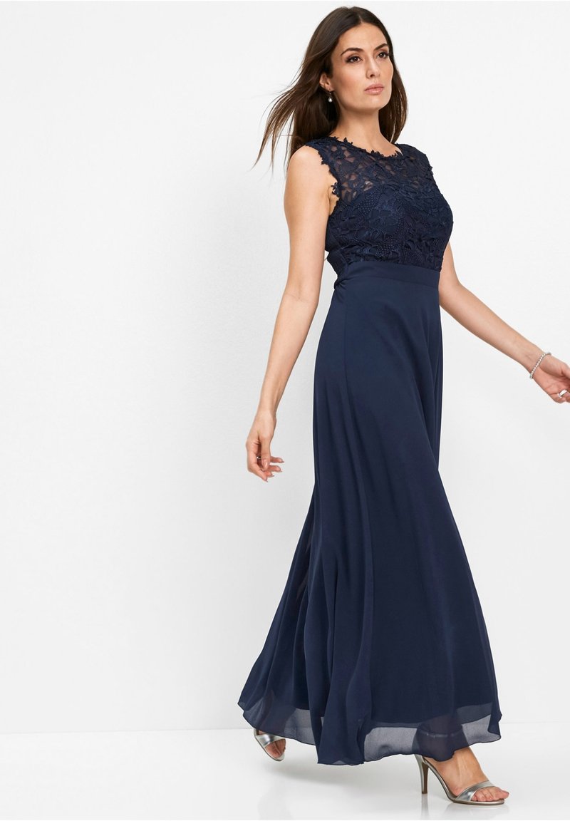 Bonprix Mit Spitze Edles Abendkleid Cocktailkleid Festliches Kleid Blau Dunkelblau Zalando Ch