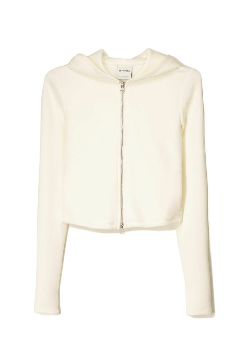 Bershka Sweat zippé beige