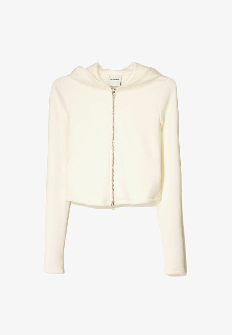 Bershka Sweat zippé beige