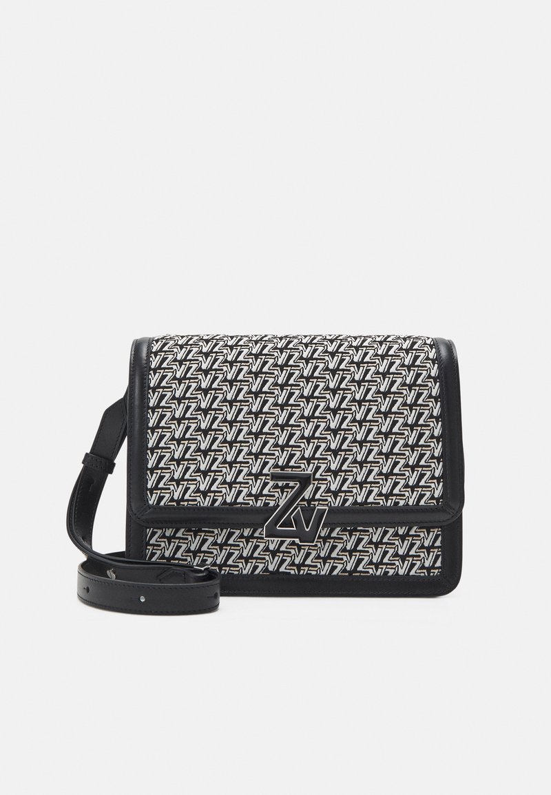 Zadig & Voltaire INITIALE LE CITY MONOGRAM Across body bag noir