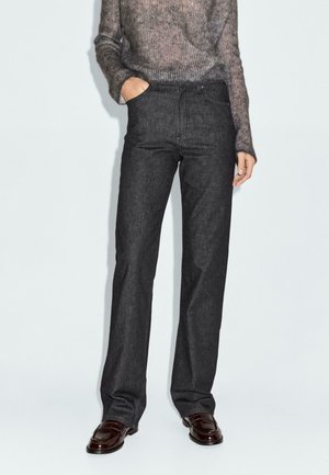 HIGH-WAIST  - Jeans a sigaretta - black