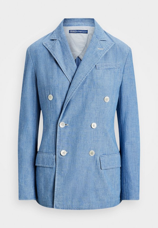 DOUBLE BREASTED CHAMBRAY BLAZER - Denim jacket - chambray2