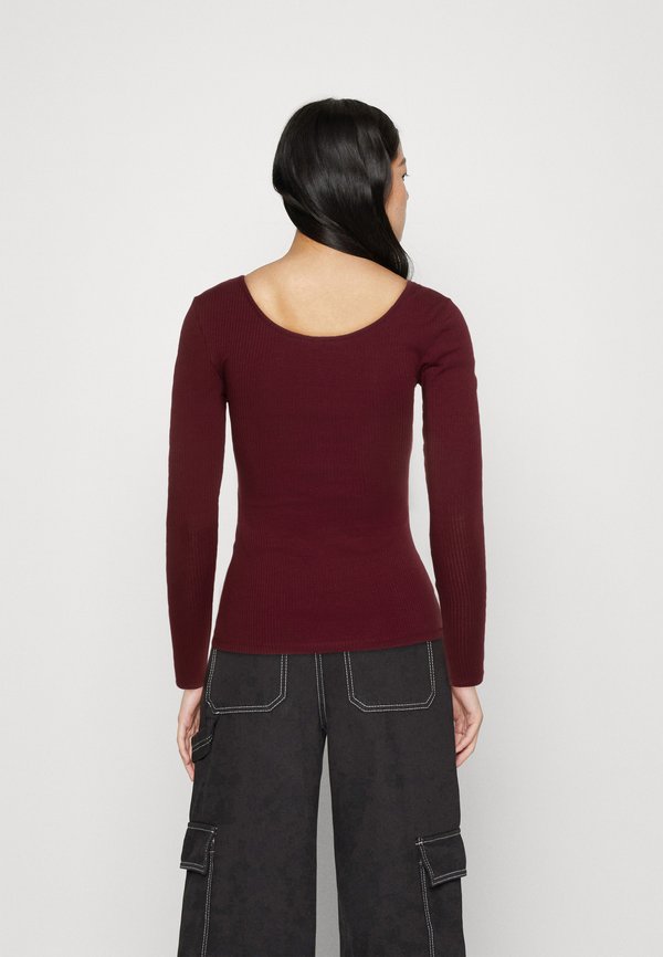 PCKITTE - Long sleeved top - tawny port2