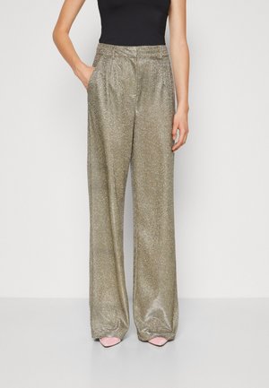 Stoffhose - gold-coloured