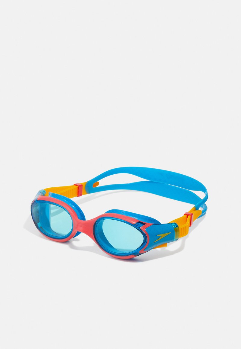 Speedo BIOFUSE JUNIOR UNISEX - Zwembril - bolt/mango/coral beach/blue