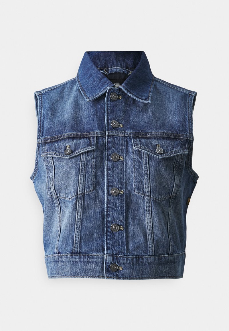 G-Star Bodywarmer blauw denim/bluedenim