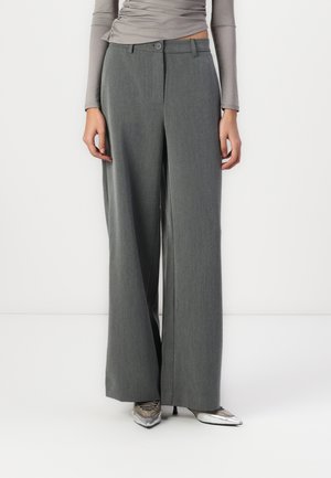 PCKAMIL NOOS BC - Trousers - dark grey melange