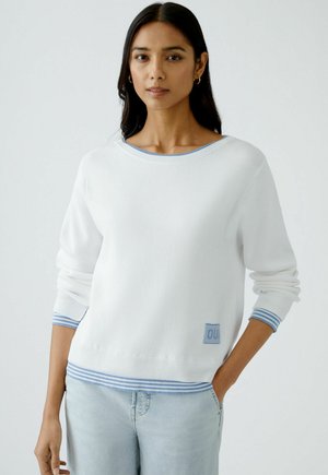 Oui LEEZA - Jumper - white blue