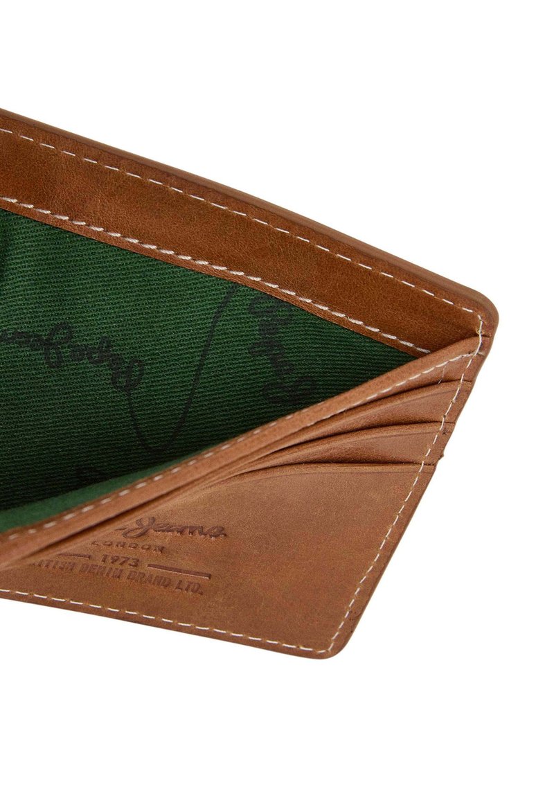Portefeuille En Cuir Pepe Jeans - Modèle Fair Camel - Dimensions 12.5x9.5x1 Cm - Neuf