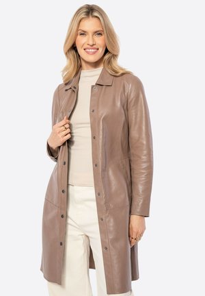 Halflange jas - beige