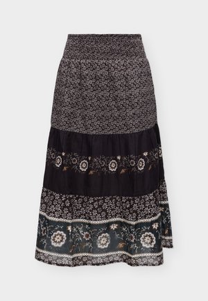 Lollys Laundry, AMONDLL MIDI SKIRT - Jupe trapèze - dark mokka