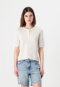 GAP POINTELLE - T-shirt basic - ivory frost