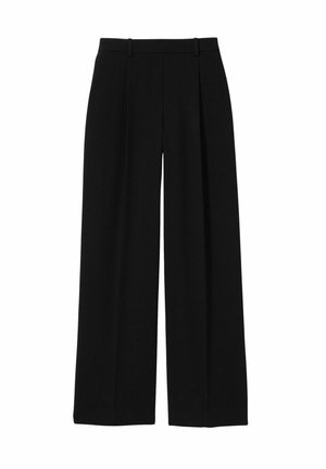 Reiss PETITE FIT - EDEN ELASTICATED WAIST WIDE - Pantaloni - black