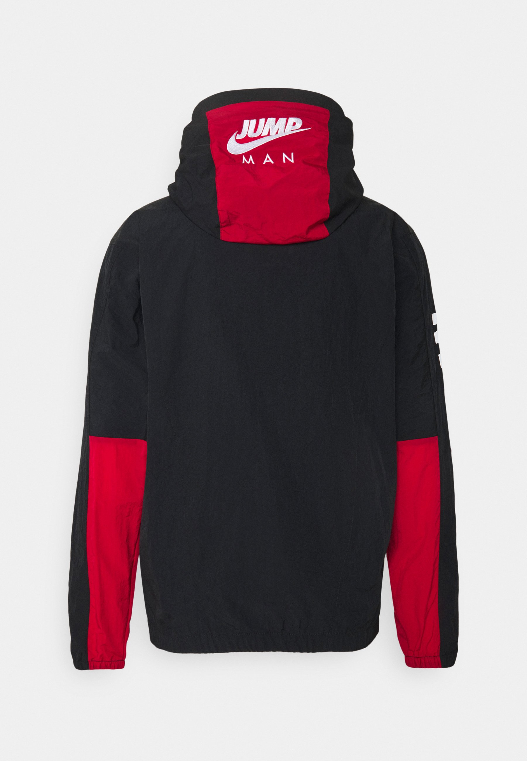 black and red jordan windbreaker