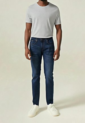 Slim fit jeans - dark-blue denim