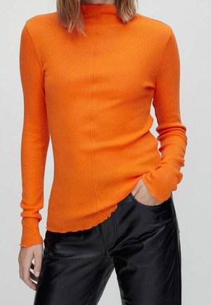 Langærmet T-shirt - orange