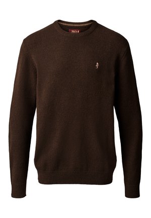 MCS ADRIAN - Jersey de punto - dark brown melange