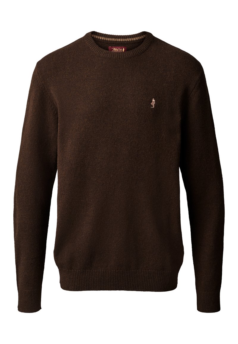 MCS ADRIAN - Sweter/ciemnobrązowy - Zalando.pl