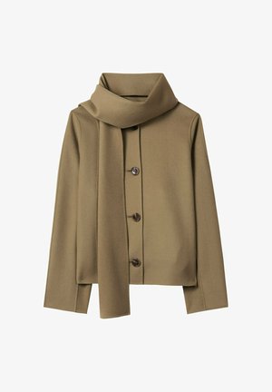 Luisa Cerano, LUISA CERANO DOUBLEFACE-JACKE MIT SCHAL - Summer jacket - salbei