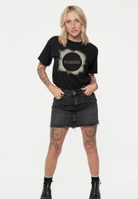 Paradiso Clothing PLACEBO ECLIPSE BAND UNISEX - Print T-shirt - black