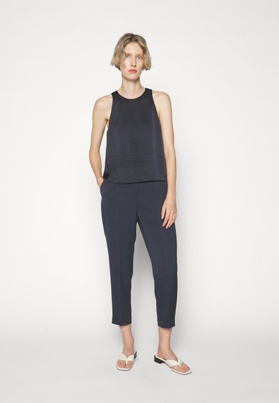 Theory RACER TANK CRUSH - Top - deep navy/azul oscuro - Zalando.es
