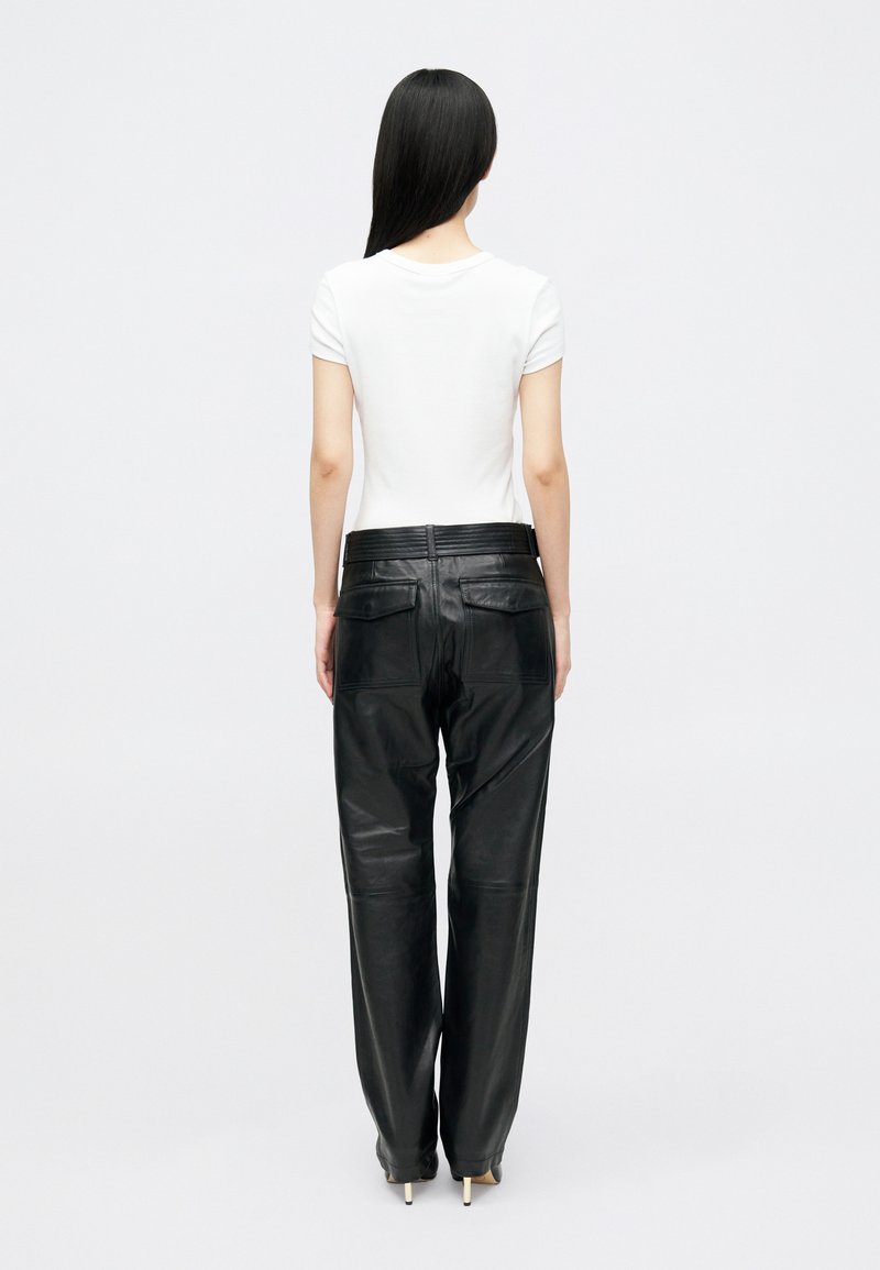 Pantalon Noir Philosophy Di Alberta Ferretti - Taille 42, Style Huiler, Neuf Avec Étiquettes