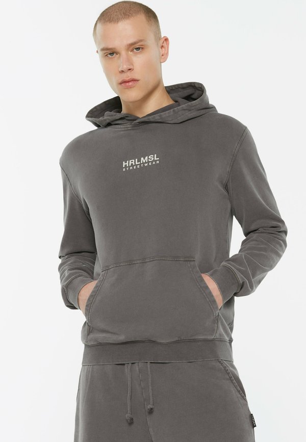 MON-TEL PRINTED - Kapuzenpullover - asphalt