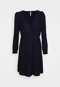 ONLY Petite Stickad klänning - dark blue