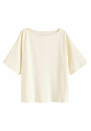 SLOUCH SHOULDER - Basic póló - ecru white
