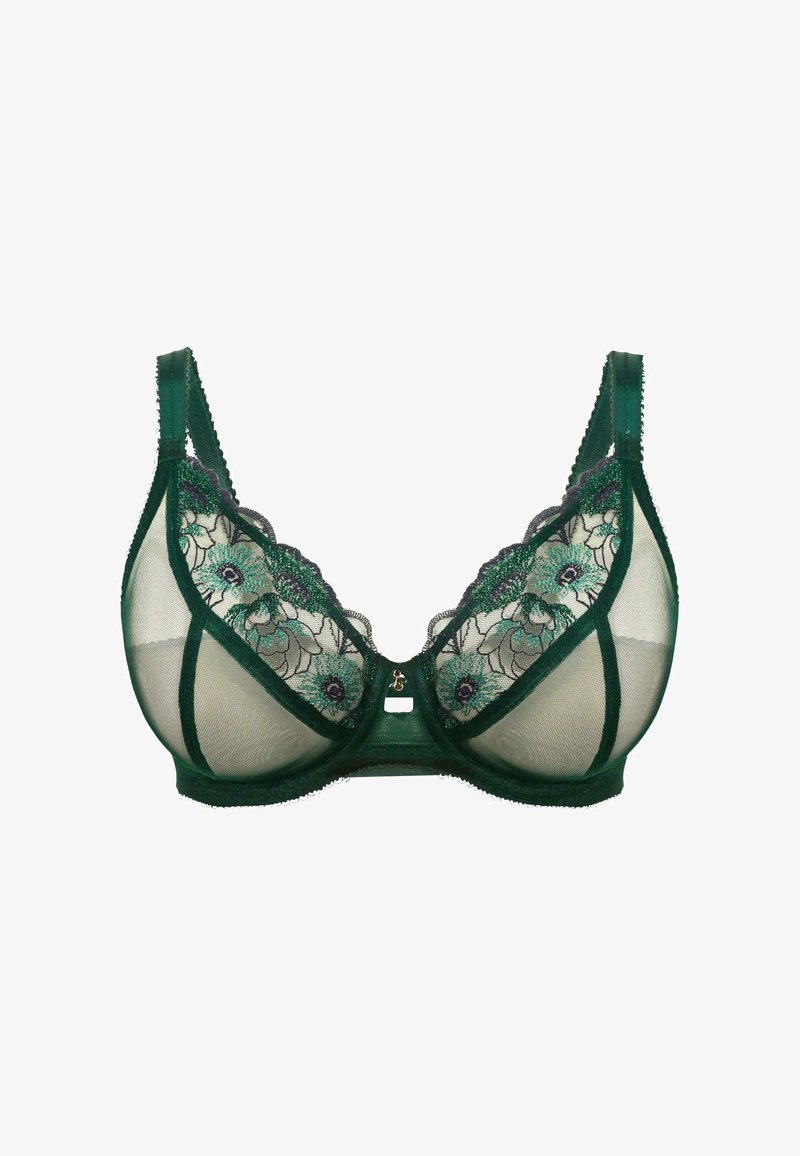Aros Raspberry Freya LOVELAND - Sujetador con aros - deep emerald/verde oscuro ...