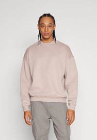 Abercrombie & Fitch ESSENTIAL CREW - Sweatshirt - bark