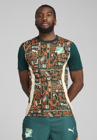 Puma - IVORY COAST FIF PREMATCH JERSEY - Maillot de foot - dark myrtle rickie orange Image miniature 1