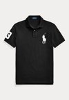 CUSTOM SLIM FIT BIG PONY MESH POLO SHIRT - Polo shirt - black