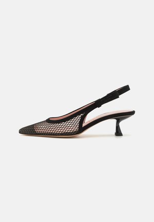 kate spade new york RILEY SLINGBACK KITTEN HEEL - Pumps - black