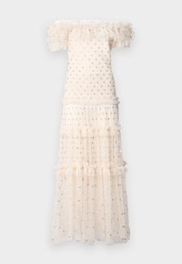 SMOCKED ANKLE  - Kokteilikleit/peokleit - cream/gold
