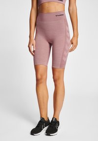 Hummel SEAMLESS CYCLING  - Tights - woodrose rose taupe melange