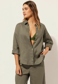 Calzedonia Camicia - grun c green clay