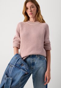 Marc O'Polo RAGLAN LONGSLEEVE ROUND NECK - Pulover - dusty rose