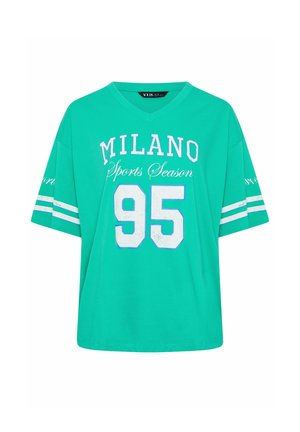 Yours Clothing, PLUS SIZE CASUAL TOPS - T-Shirt print - mint