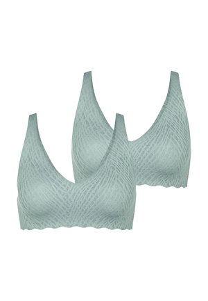 2-PACK  - Triangel BH - misty turquoise