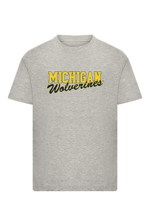 MICHIGAN WOLVERINES - SCRIPT - T-Shirt print - heather grey