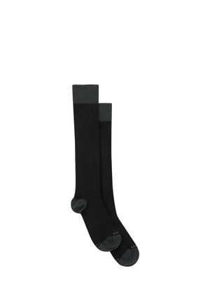 Boggi Milano, BOGGI MILANO B TECH RIBBED SOCKS IN PERFORMANCE YARN - Chaussettes hautes - black