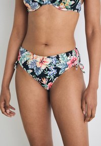 LASCANA - PANTS GATHERED - Bikiniunderdel - black Miniatyrbilde 1