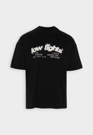 T-shirt med print - black