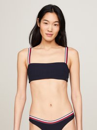 Tommy Hilfiger GLOBAL STRIPE BANDEAU - Top de bikini - desert sky