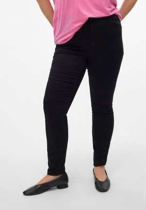 Vero Moda Curve, Skinny fit VMPHIA High rise Slim - Дънки тип клин - black